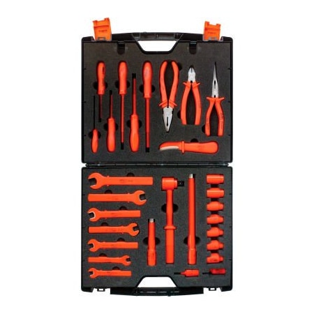 Jameson Jameson Tools 1000V Insulated Maintenance Metric Tool Kit, 29-Piece JT-KT-00007